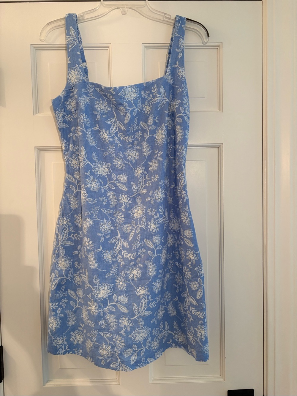 Abercrombie & Fitch Light Blue Floral Mini skort dress Medium Tall